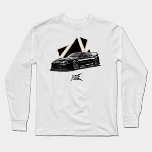 toyota supra a80 black Long Sleeve T-Shirt